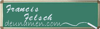 Francis Felsch Visitenkarte